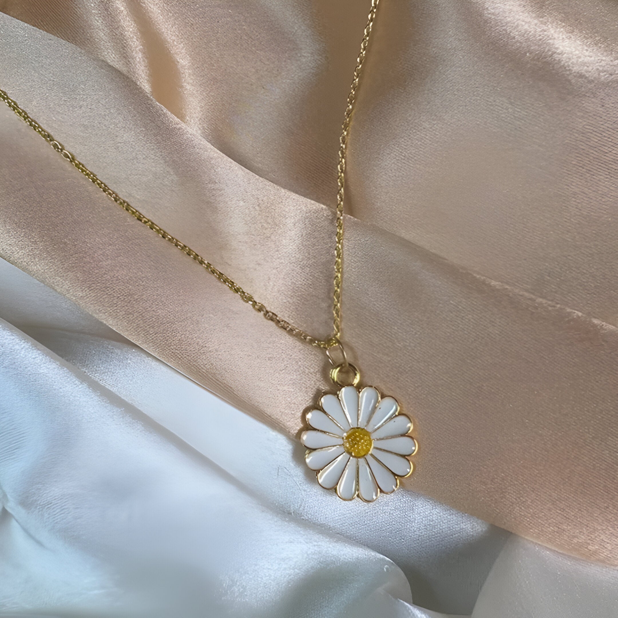 Gold sunflower Plated Stylish Necklace