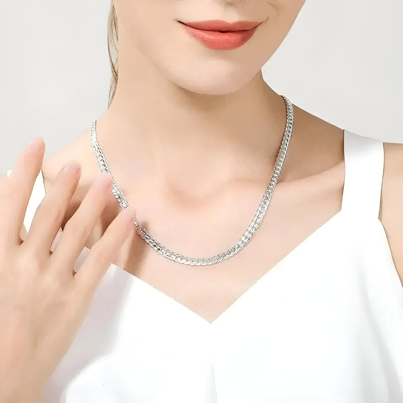 Glowing Silver Plated Chain