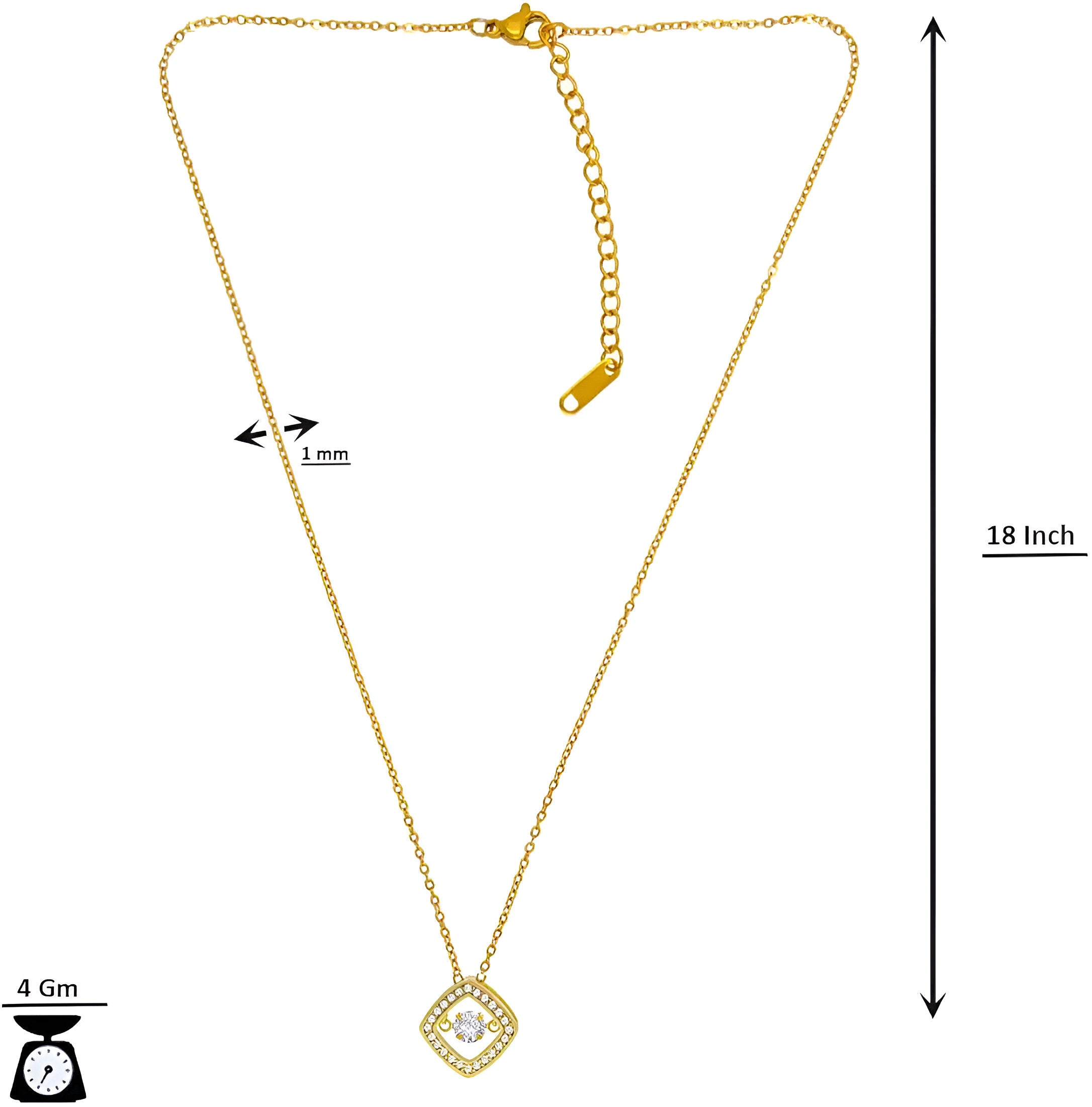 Auri American Diamond Necklace