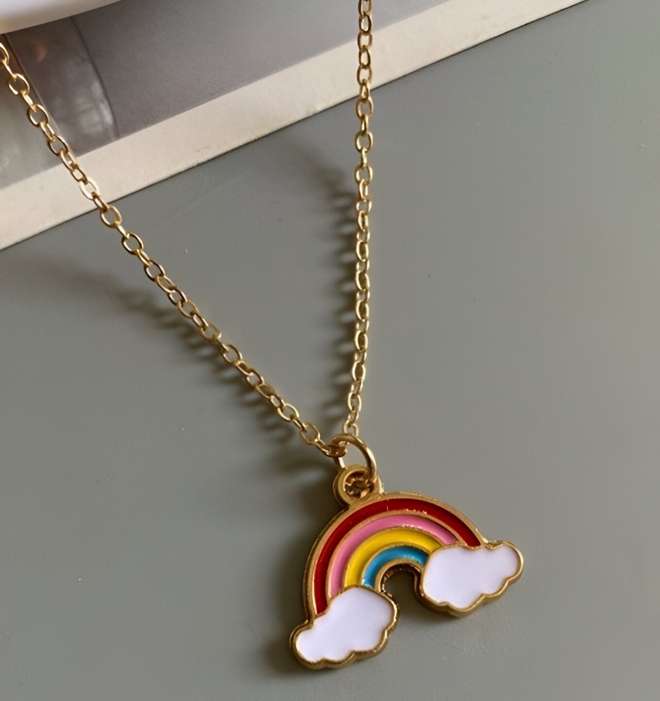 Rainbow Pendant Necklace