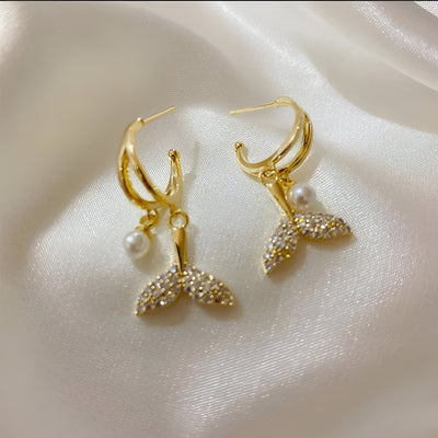 Ivia Cubic Zirconia Fishtail Earrings