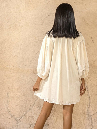 GulAura Embroidered Boho Dress for women