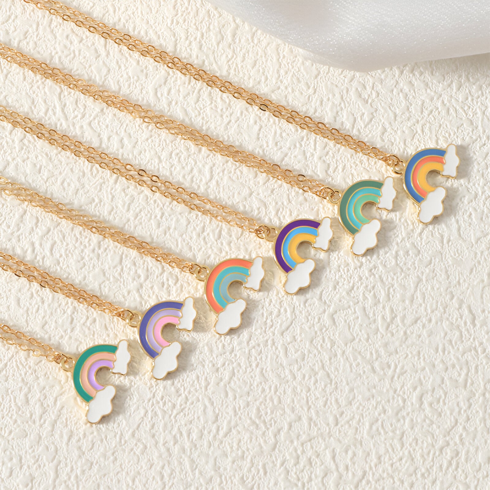 Rainbow Pendant Necklace