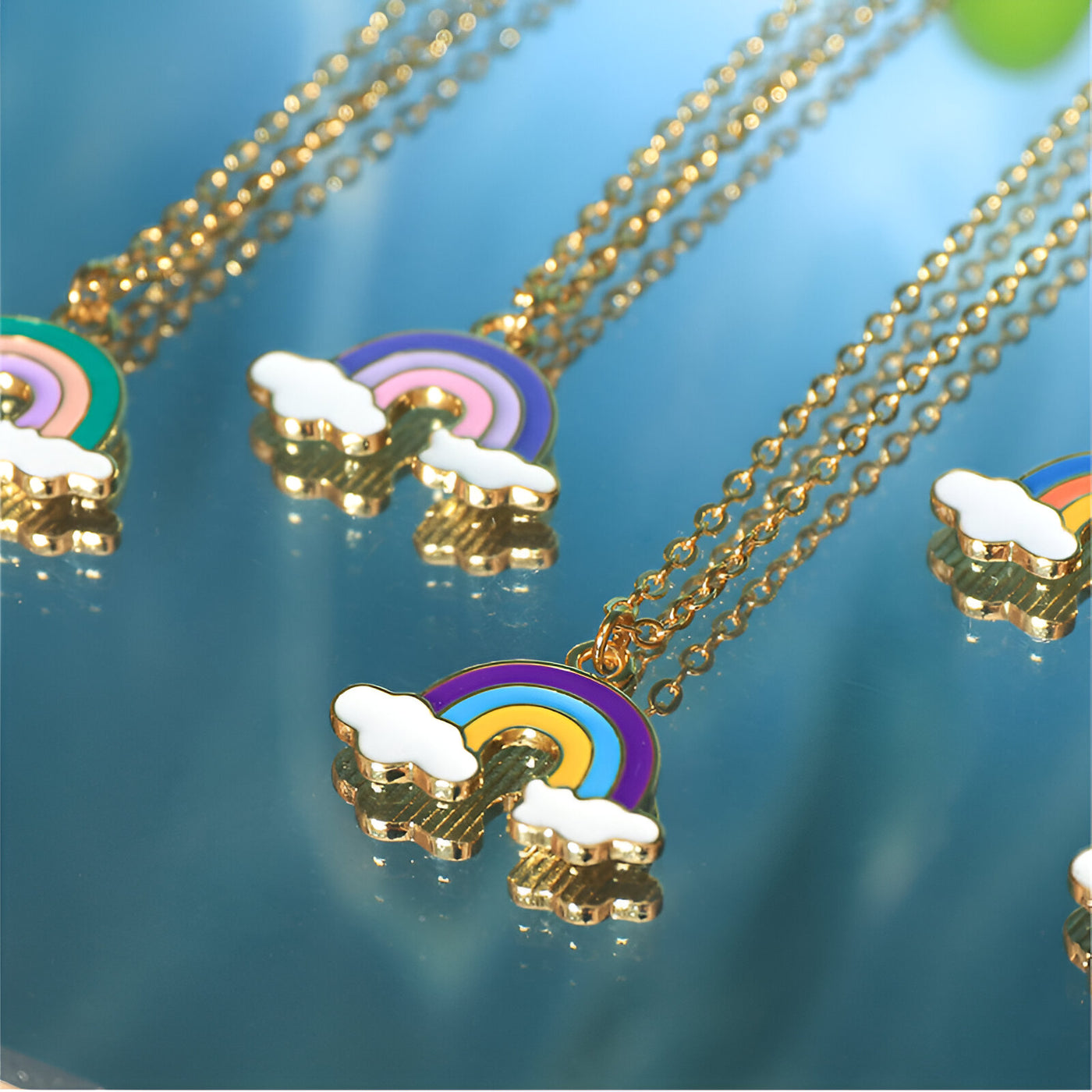 Rainbow Pendant Necklace