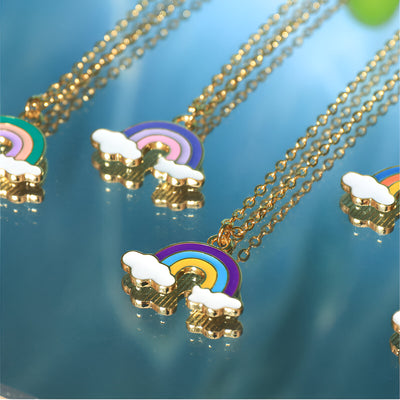 Rainbow Pendant Necklace