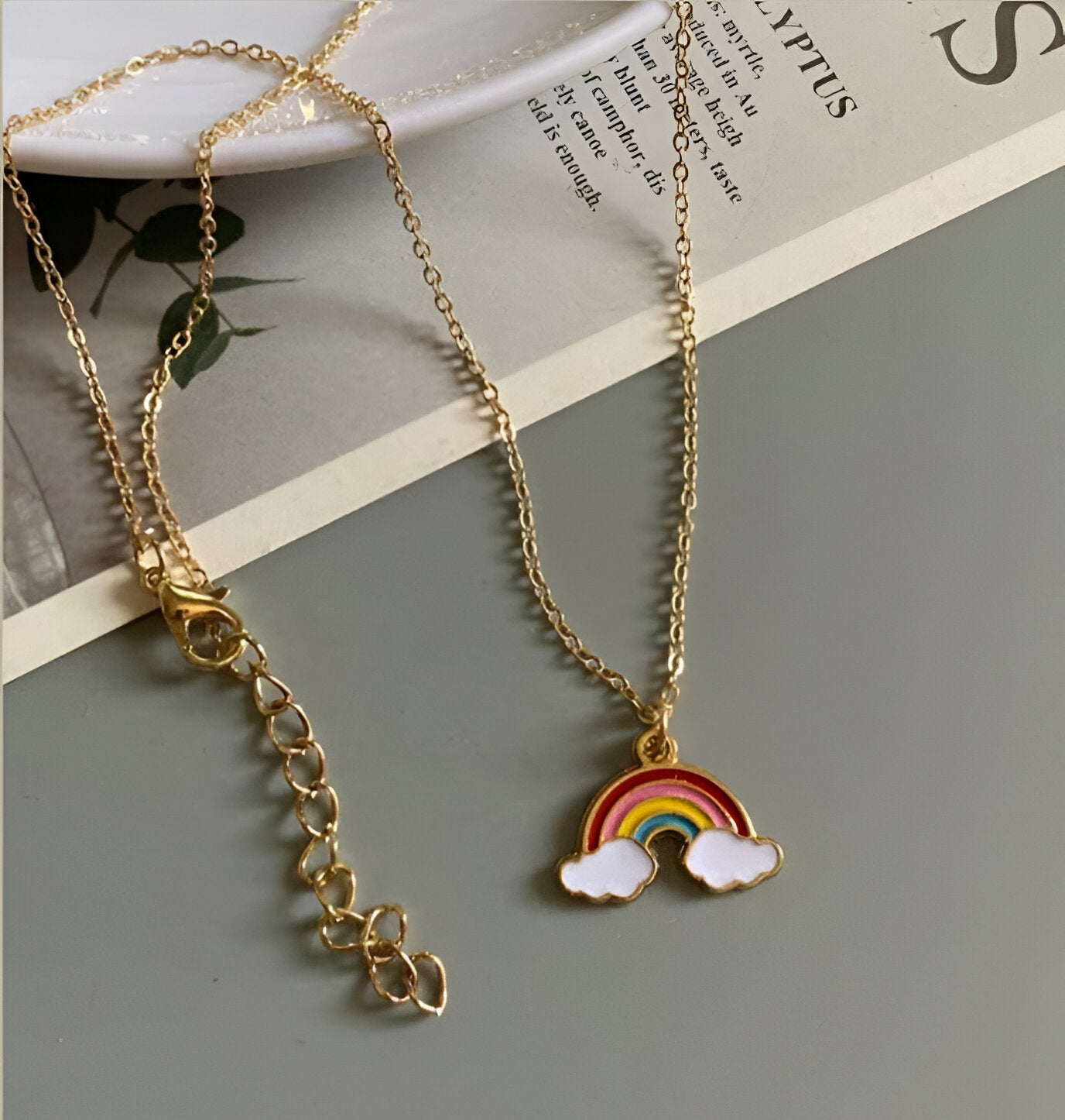 Rainbow Pendant Necklace