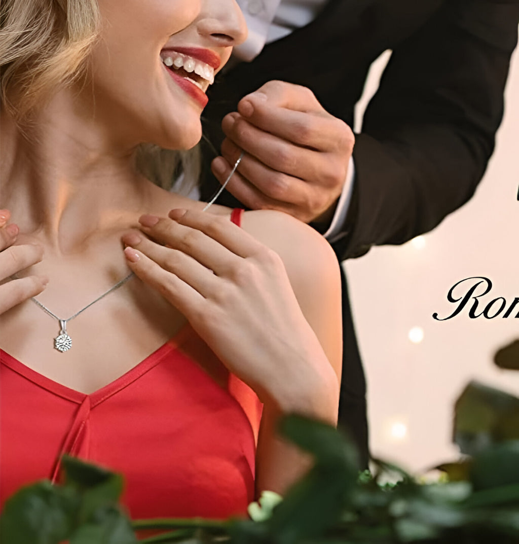 Lova Double Heart Rhinestone Necklace