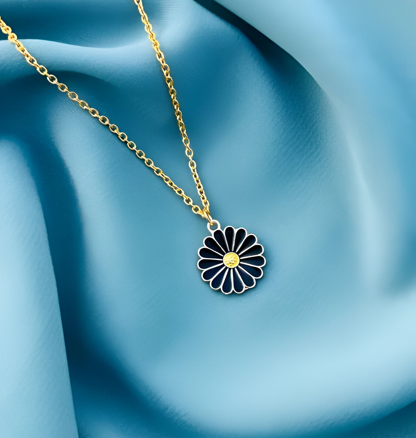 Sunflower Pendant Necklace