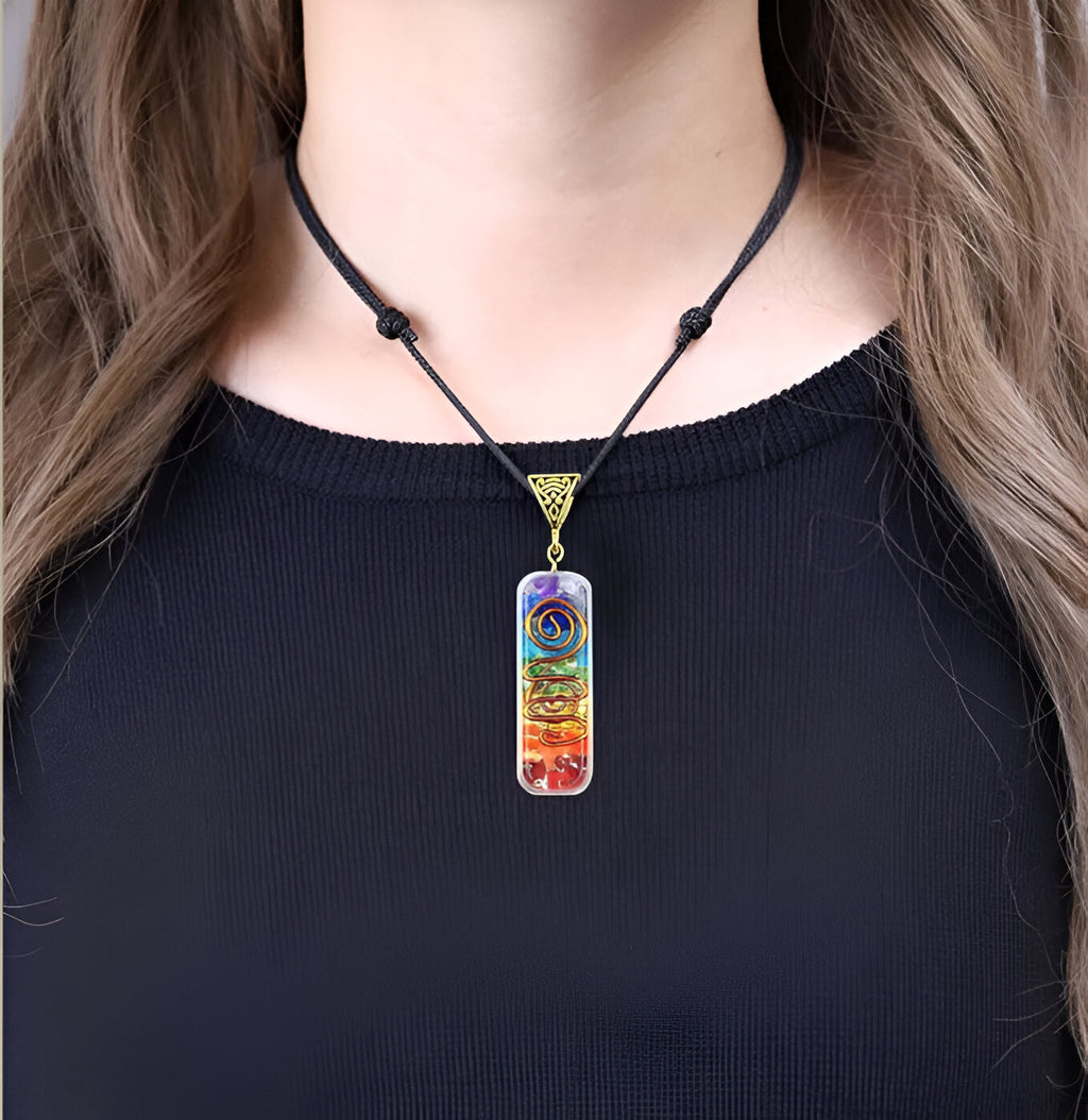 Titanium Quartz Stone Pendant