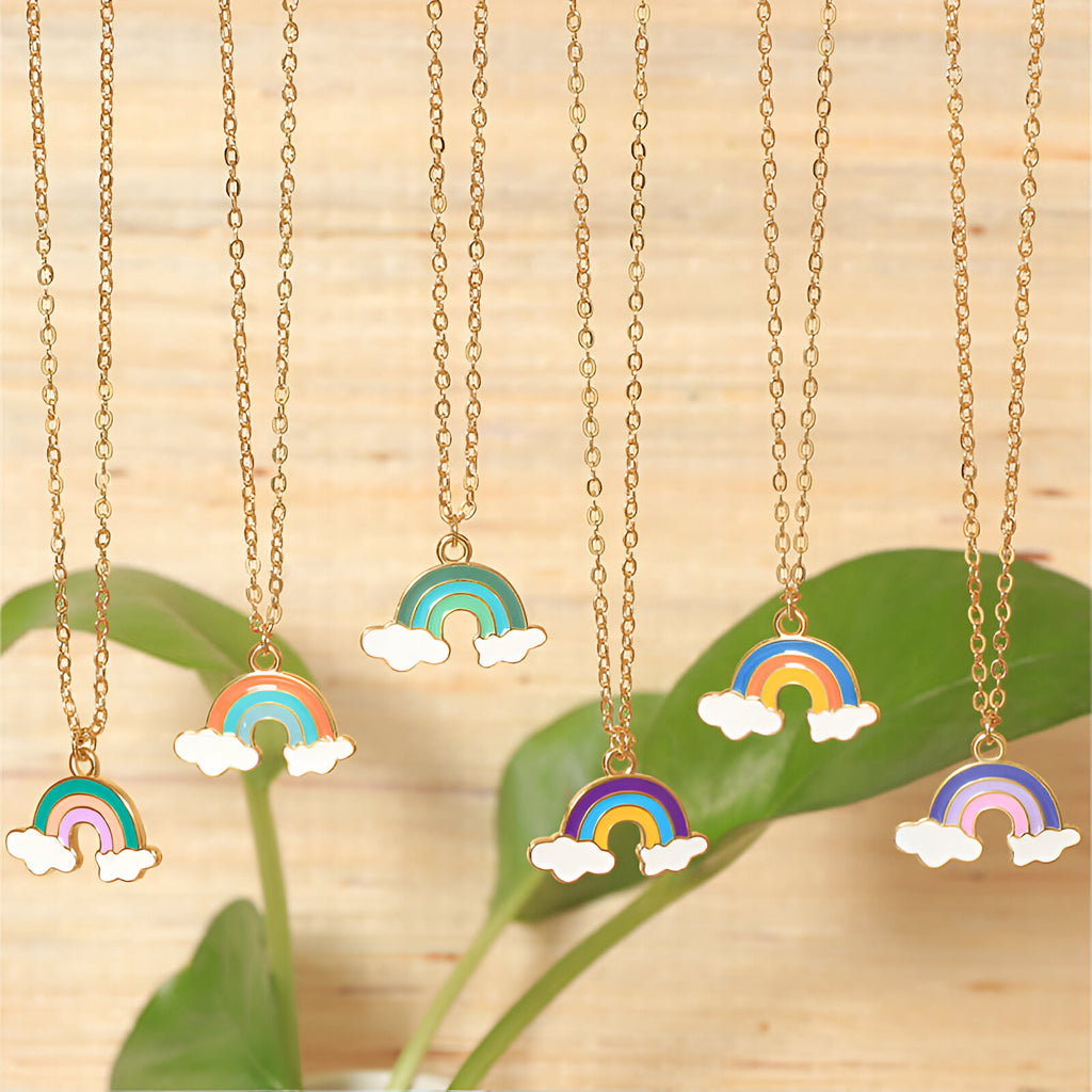 Rainbow Pendant Necklace