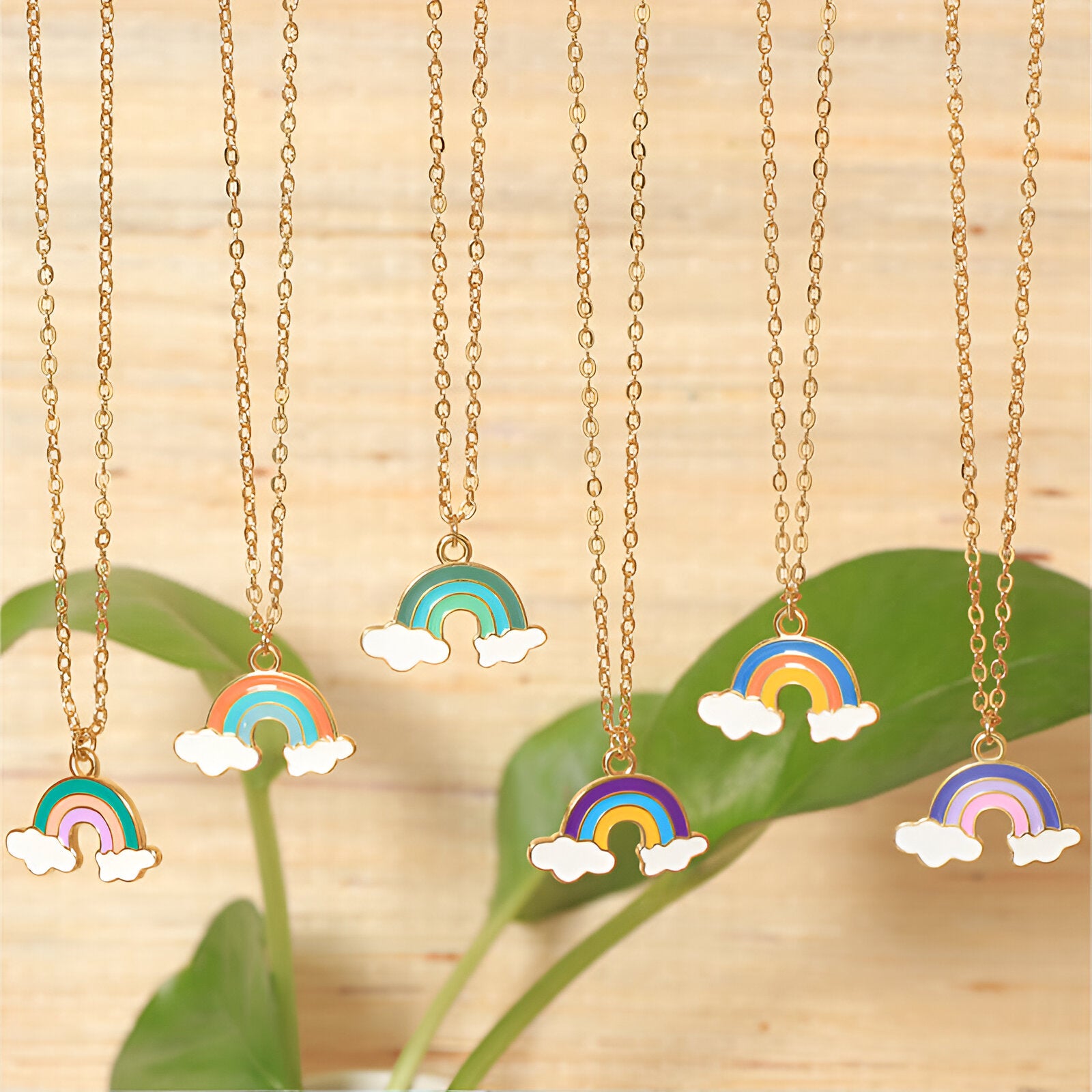 Rainbow Pendant Necklace