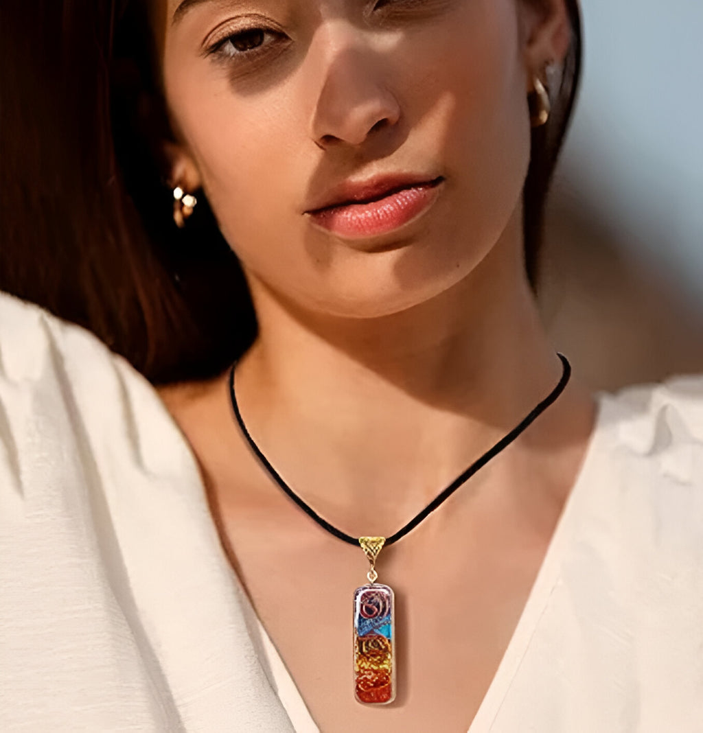 Titanium Quartz Stone Pendant